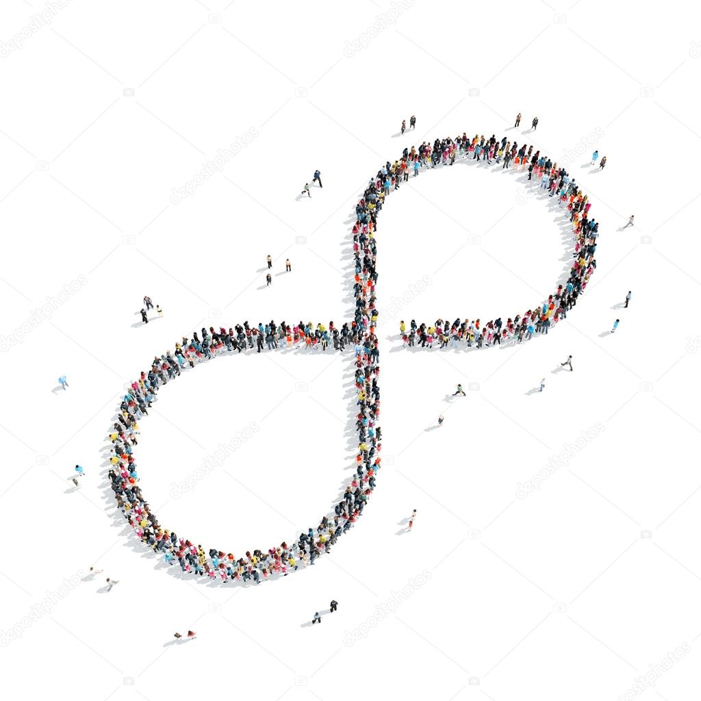 people  shape  infinity symbol