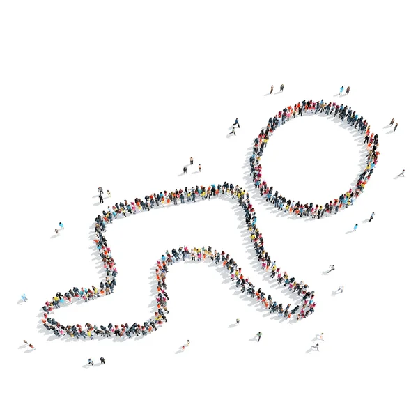 Grup insanlar çocuk şekil