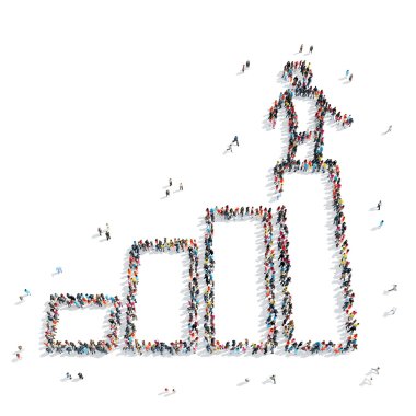 insanlar şekli grafik ticaret