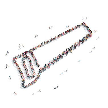 Grup insanlar şekli gördüm