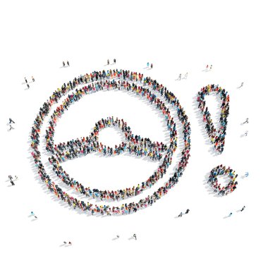 insanlar şekli direksiyon araba