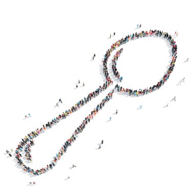 insanlar şekli kaşık plaka