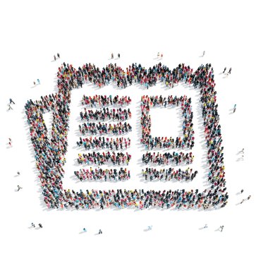 Grup insanlar şekil sayfası mektup