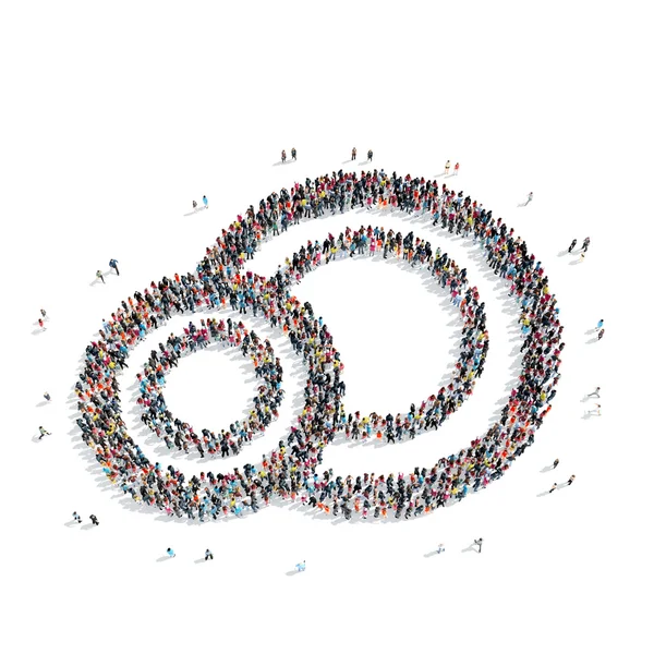 Grup insanlar şekli plaka