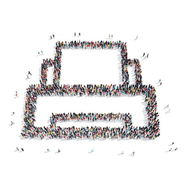 Yazıcı grup insanlar şekil