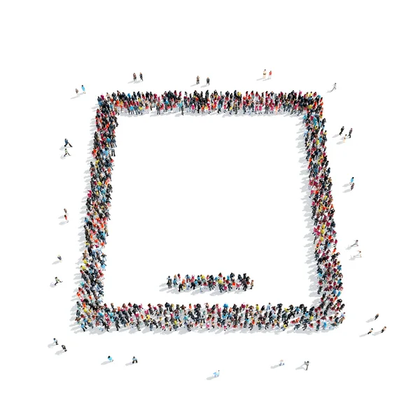 Grup insanlar tablet şekil