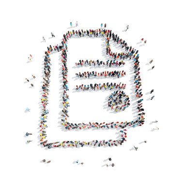 insanlar şekli sertifika çizgi film