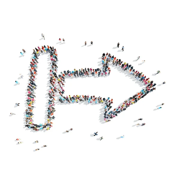 insanlar şekli ok çizgi film