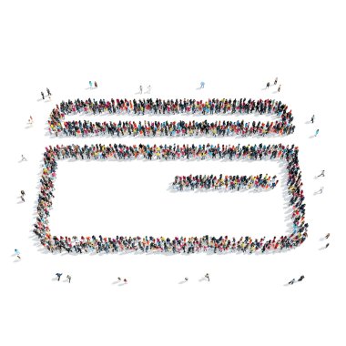 insanlar şekli kredi kartı