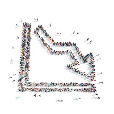 Grup insanlar şekil grafiği