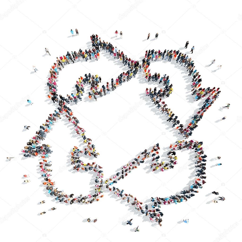 people shape arrow cartoon stock photo c tai11 81530204 depositphotos