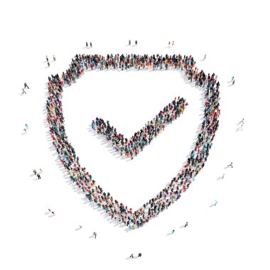 insanlar onay işareti kalkan