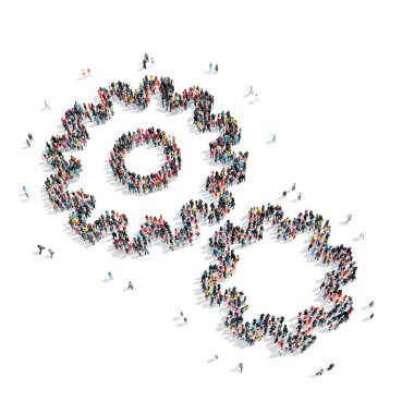 insanlar izole dişli şekil