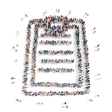 insanlar şekli anket çizgi film