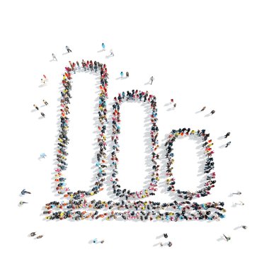 Grup insanlar şekil grafiği