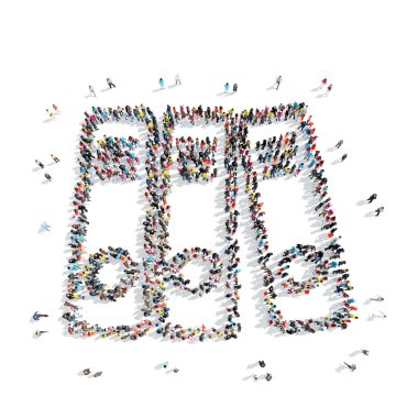  insanlar şekli klasör çizgi film