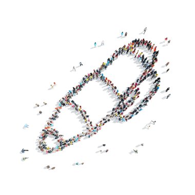  insanlar şekli kalem karikatür