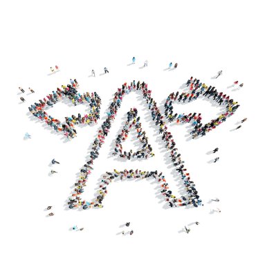 insanlar şekli mektup çizgi film