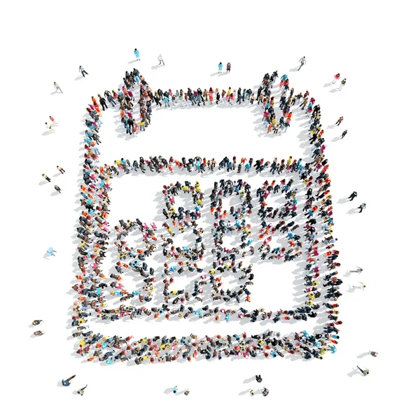 insanlar şekli takvim çizgi film