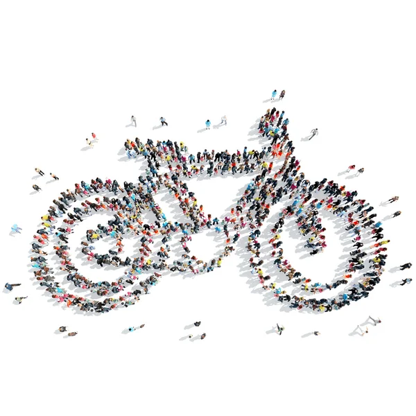 Folk form cykel sport — Stockfoto