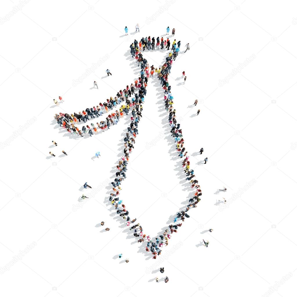 people  shape  tie cartoon