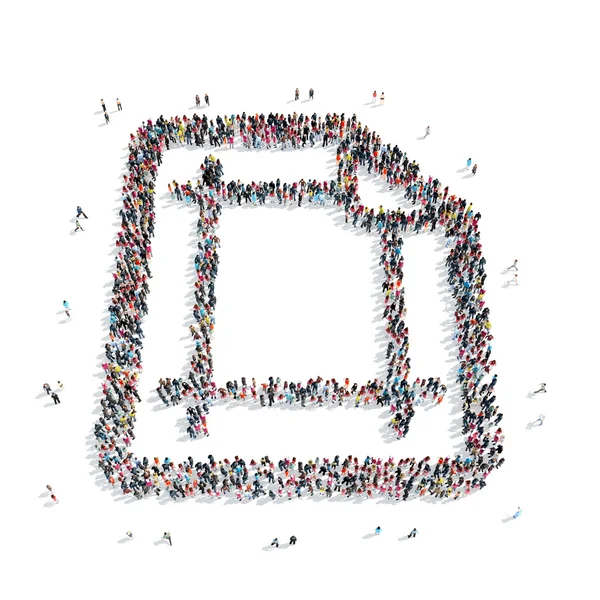 Grup insanlar şekil sayfası mektup