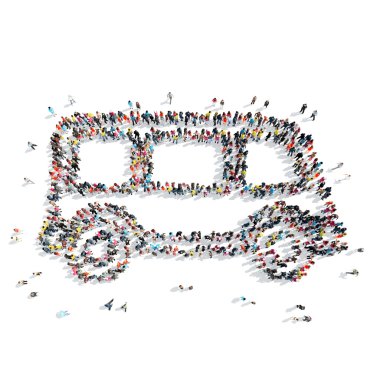 insanlar izole otobüs şekil