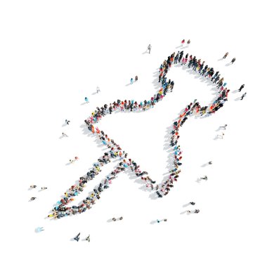 insanlar şekli küçük çizgi film