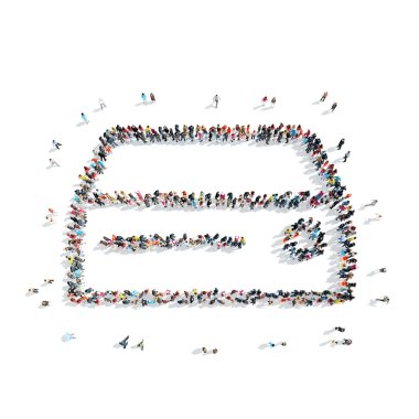 insanlar soyut sembolü şekil