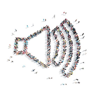 İnsanlar şekil birim çizgi film