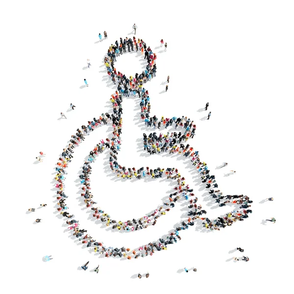 Persone forma medicina disabilità — Foto Stock