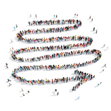 insanlar şekli ok çizgi film