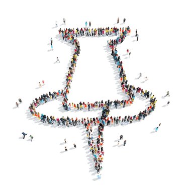 insanlar şekli küçük çizgi film