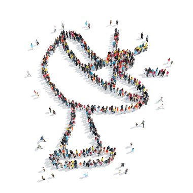 insanlar şekli radar çizgi film