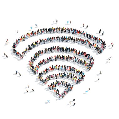 Grup insanlar İnternet Şekil