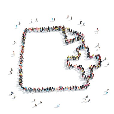 İnsanlar şekil sayfası çizgi film