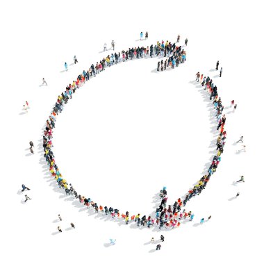 insanlar şekli ok çizgi film