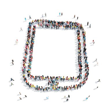 Grup insanlar smartphone şekil