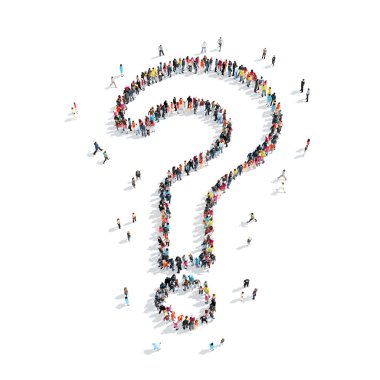 group  people  shape question mark clipart