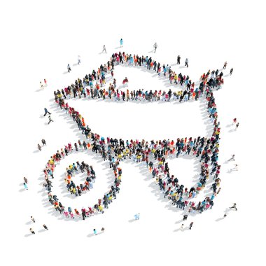 insanlar arabası bina şekil