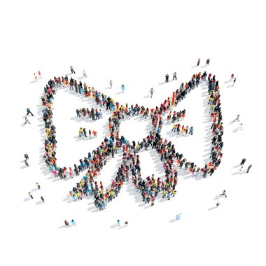 insanlar şekli papyon çizgi film,