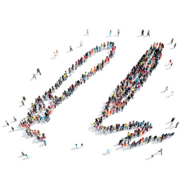 insanlar şekli kalem karikatür