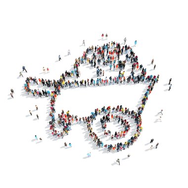 insanlar arabası bina şekil