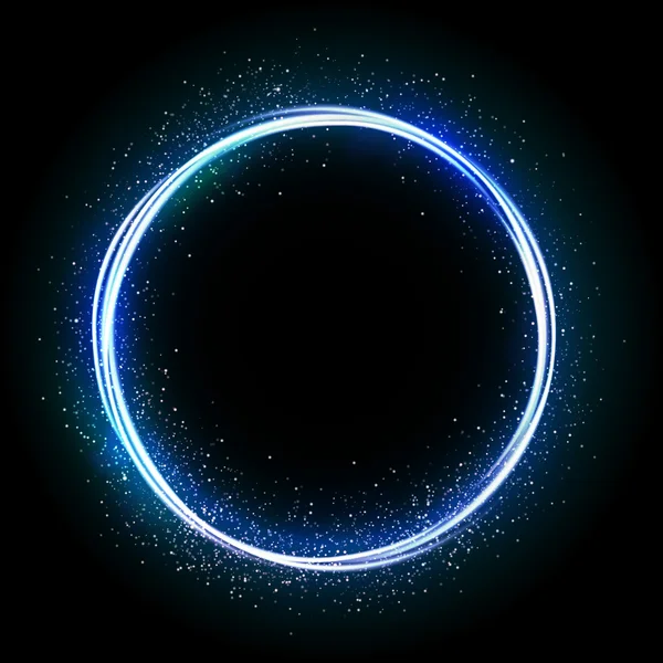 Parlak yıldız tozu daire