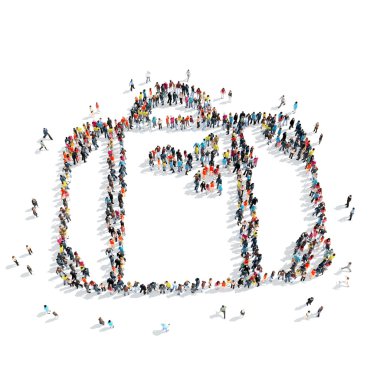 insanlar şekli bavul