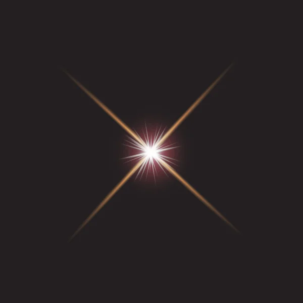 Lente chama luzes estrela — Fotografia de Stock