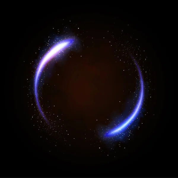 Glittering star dust circle — Stock Photo, Image