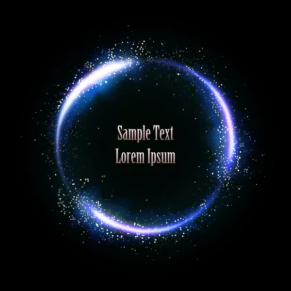 Parlak yıldız tozu daire