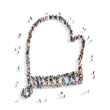 Grup insanlar şekli şefler maşa