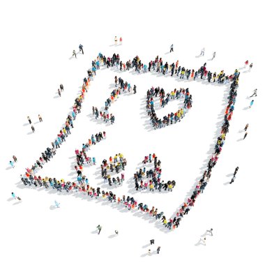 Grup insanlar şekli çay